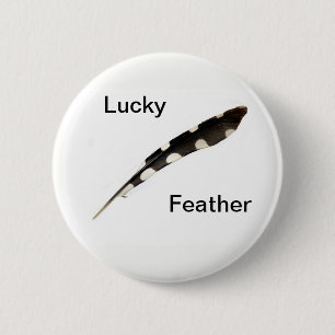 Lucky Feather Badge Knapp