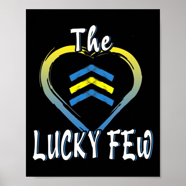 Lucky Few Heart 21 World Down Syndrome Awareness D Poster (Framsidan)