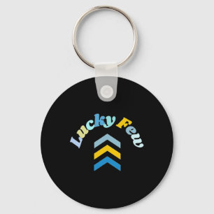 Lucky Few T21 Down Syndrome Awareness Gult Blue Nyckelring