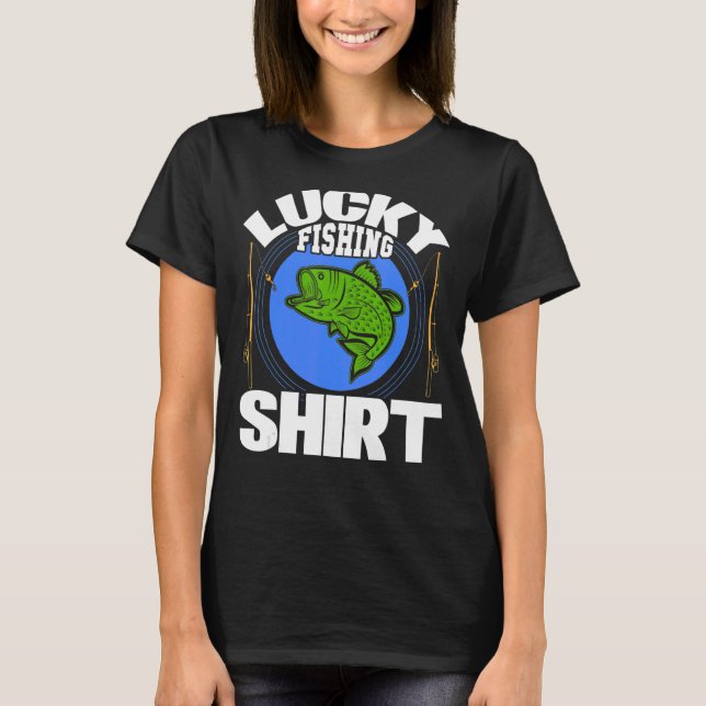 Lucky Fisherman Fish T Shirt (Framsida)