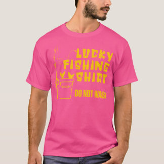 Lucky Fishher Tvättar inte Tur Fishing Rod T Shirt