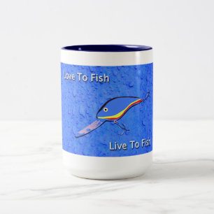 Lucky Fishing Lure Två-Tonad Mugg