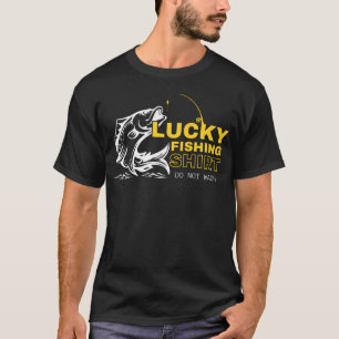 Lucky Fishing Shirt Tvättar/fiskar inte Älskare T