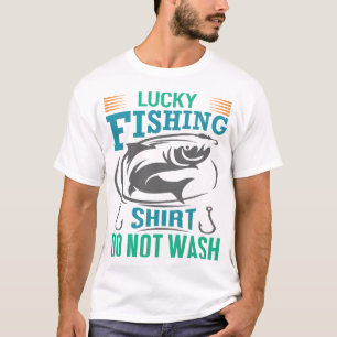 Lucky Fishing Shirt Tvättar inte T Shirt