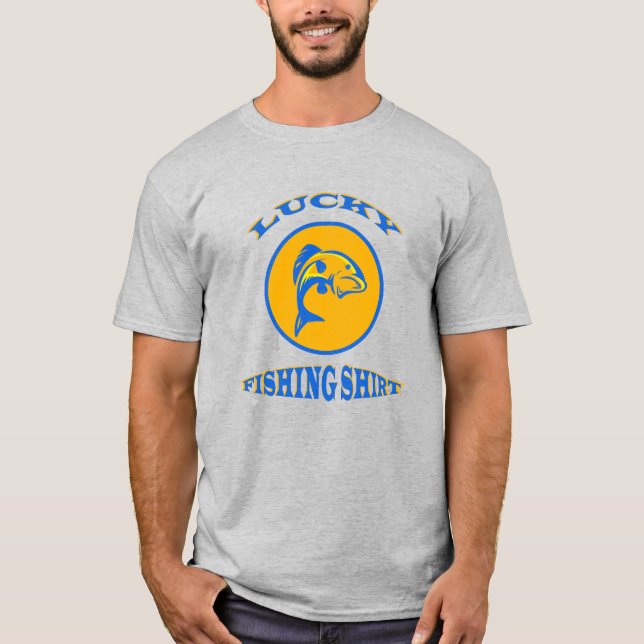 Lucky Fishing Tur T Shirt (Framsida)