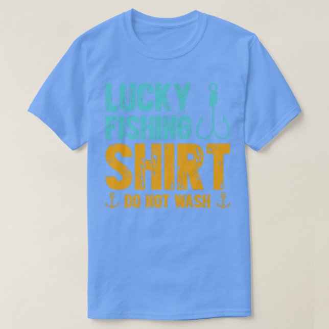 Lucky Fishing Tvättar inte Premium T Shirt (Design framsida)