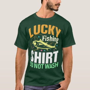 Lucky FishingTvätta inte Fars dag Funny Fisherm T Shirt