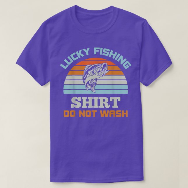 Lucky FishingTvättar inte 631  T Shirt (Design framsida)