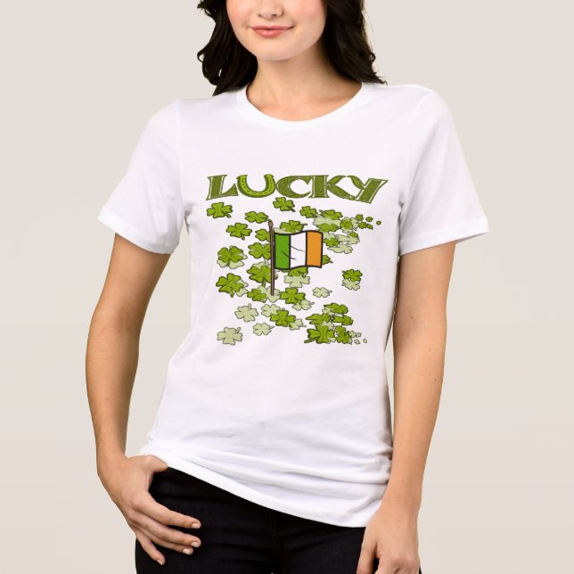Lucky Flagga T-shirt (Framsida)