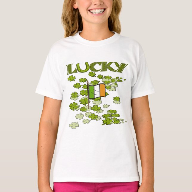Lucky Flagga T-shirt (Framsida)