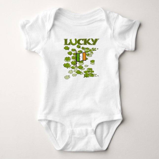 Lucky Flagga Tee Shirt (Framsida)