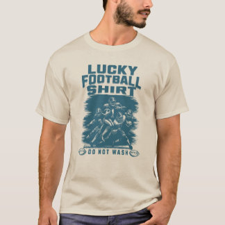 Lucky Football Shirt, tvätta inte T Shirt