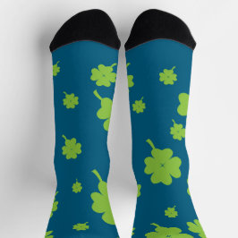 Lucky Four Leaf Clover socks St. Patty’s day