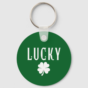Lucky Four Leaf Clover St Patrick's Nyckelring
