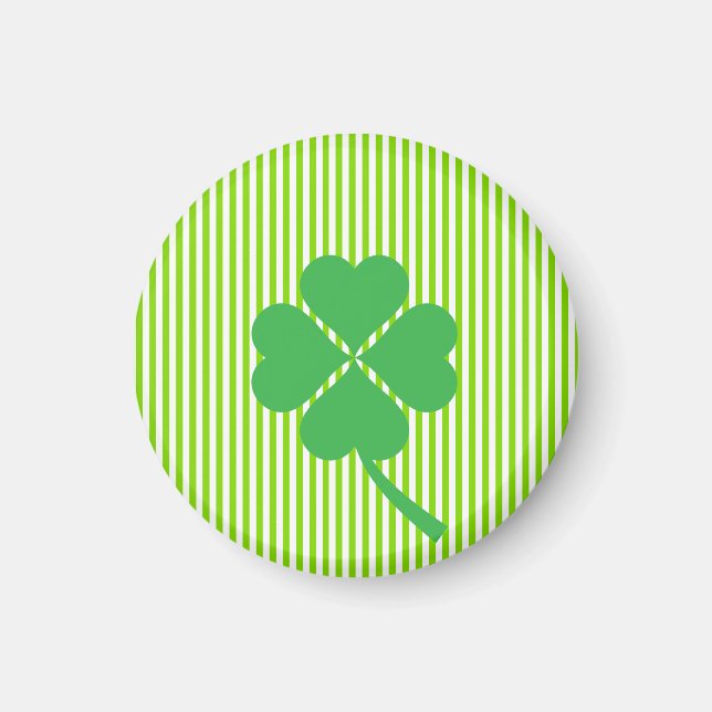 Lucky Four Löv Shamrock Design-87906 Magnet (Framsidan)