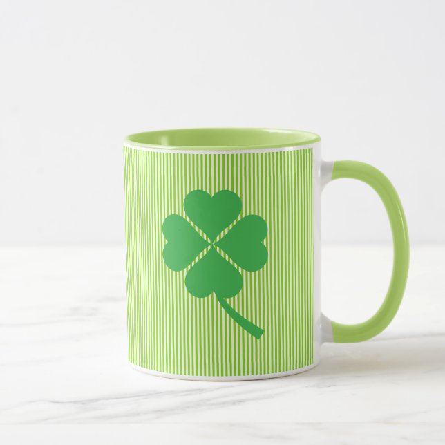 Lucky Four Löv Shamrock Design-87906 Mugg (Höger)