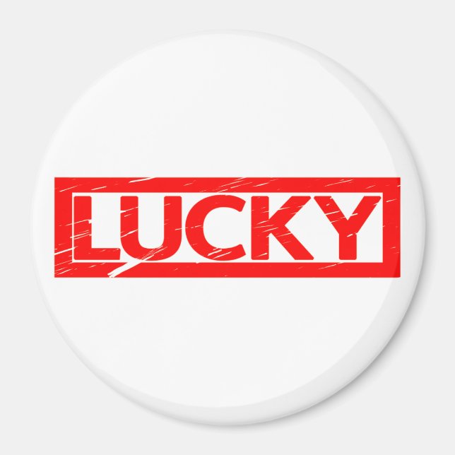 Lucky Frimärke Magnet (Framsidan)