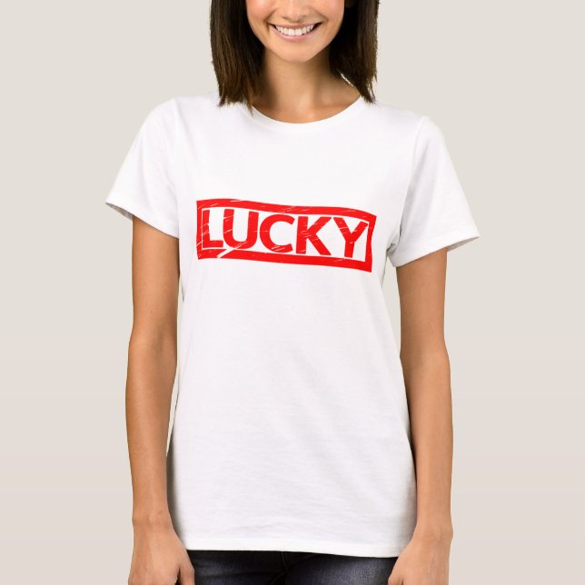 Lucky Frimärke T Shirt (Framsida)