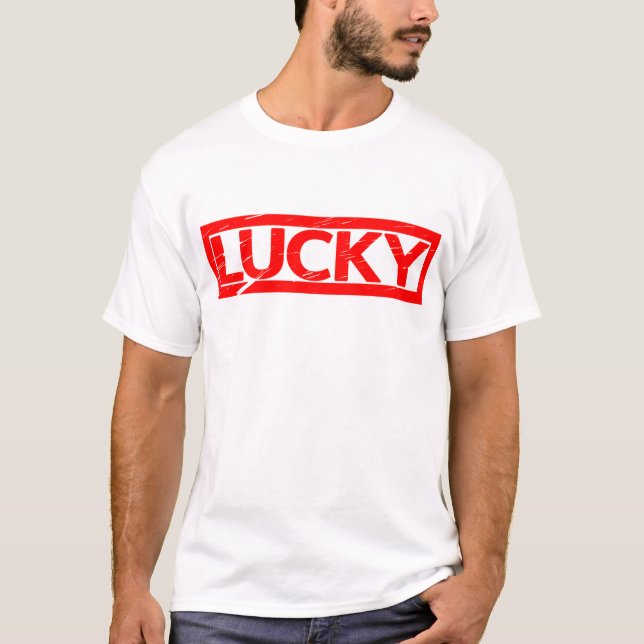 Lucky Frimärke T Shirt (Framsida)