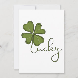 Lucky Fyrklöver Inbjudningar