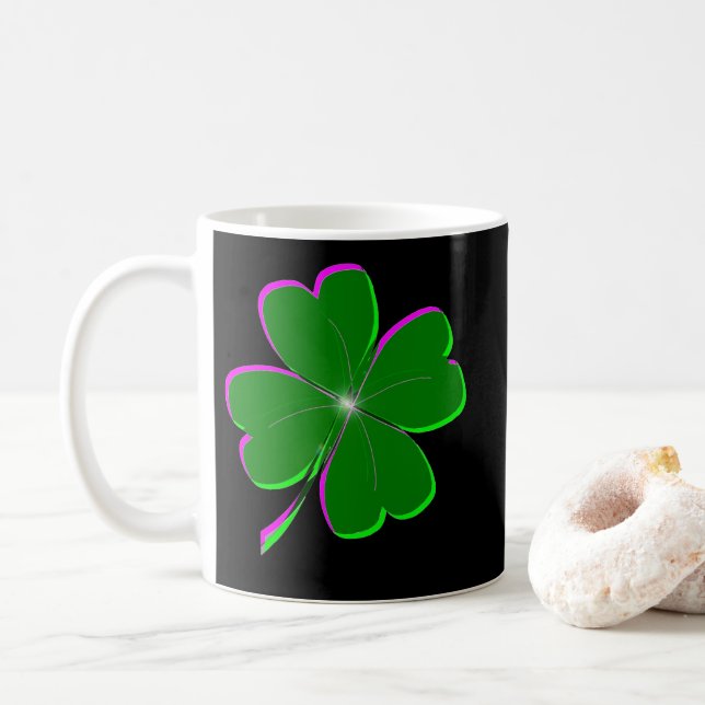 Lucky Fyrklöver Kaffemugg (Med munk)