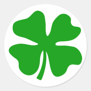 Lucky fyrklöver ST PATTY'S DAY Runt Klistermärke