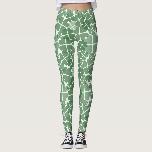 Lucky Fyrklövra Leggings (Framsida)