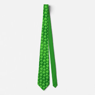 Lucky Fyrklövra Mönster Grönt Irish Slips
