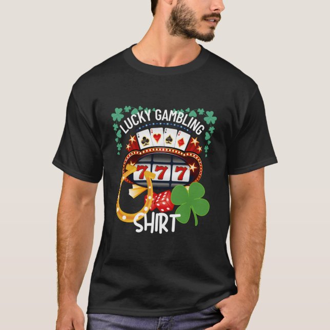 Lucky Gambling Casino T Shirt (Framsida)