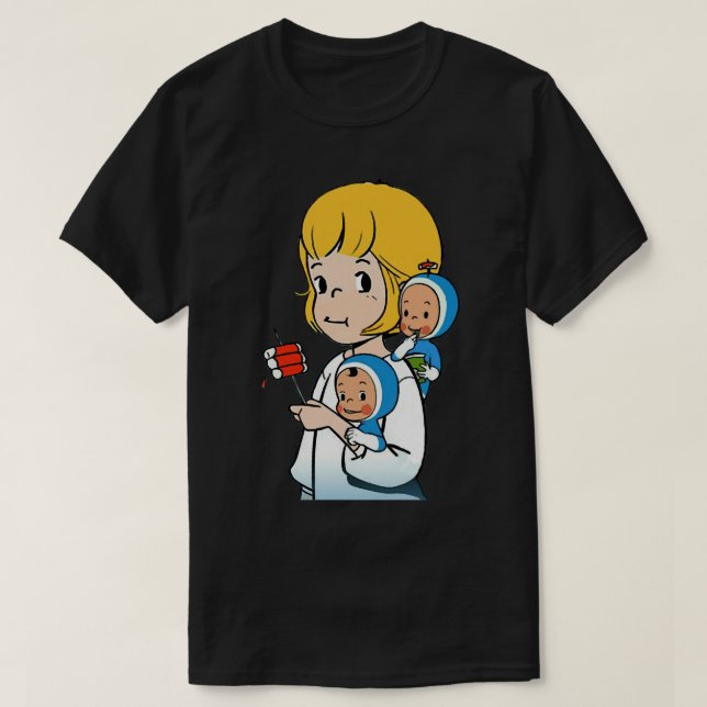 Lucky Gift Yumis Art Cells presenter för Halloween T Shirt (Design framsida)