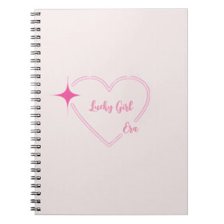 Lucky Girl Era Carnet rose Anteckningsbok
