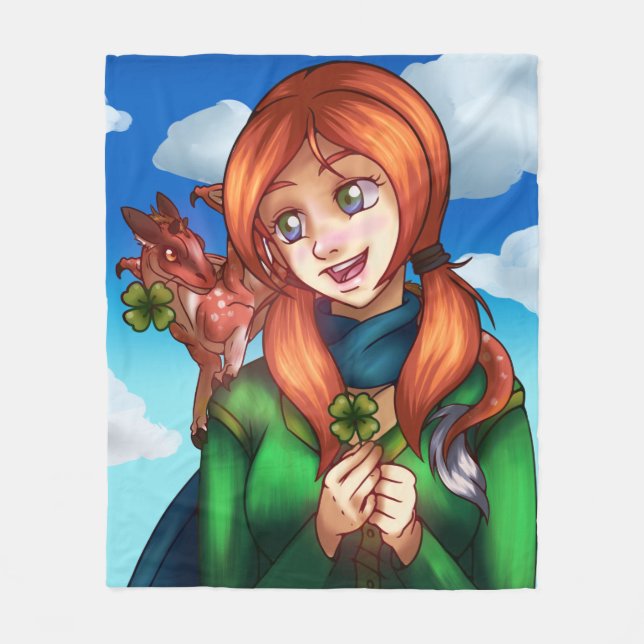 Lucky Girl Fleecefilt (Framsidan)