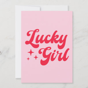 Lucky Girl Inbjudningar