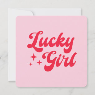 Lucky Girl Julkort