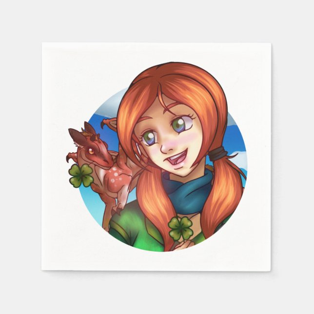 Lucky Girl Pappersservett (Framsidan)