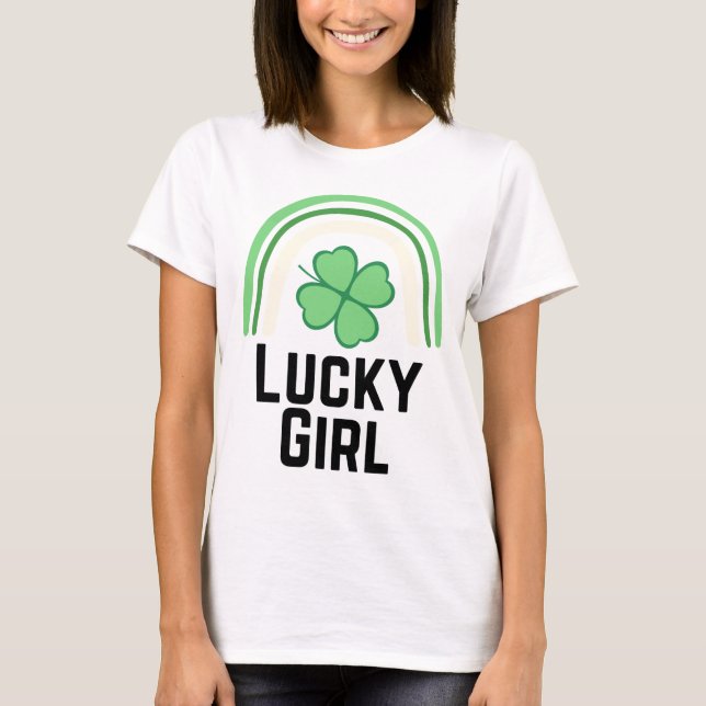 Lucky Girl T Shirt (Framsida)