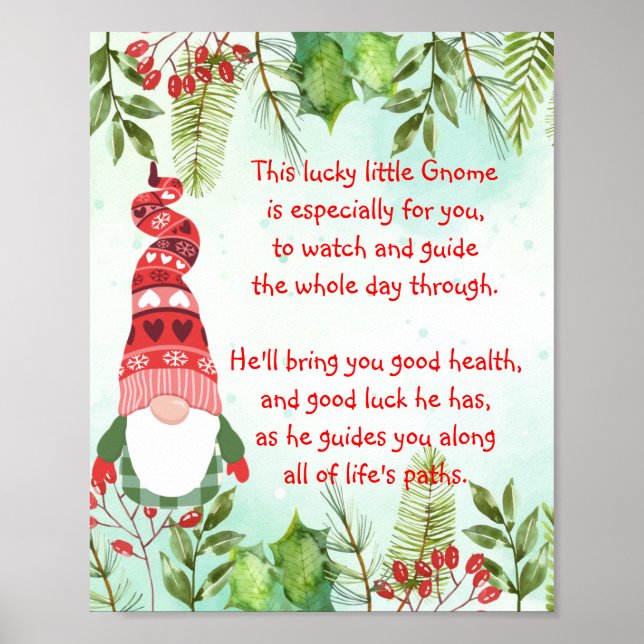 Lucky Gnome Den här lyckliga lilla Gnome Poster (Framsidan)