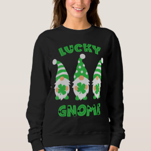 Lucky Gnome St Patrick S Cute Three Gnomes Holding T Shirt