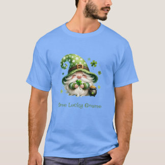Lucky Gnome - St. Patrick's Day Gnome Shamrocks T Shirt