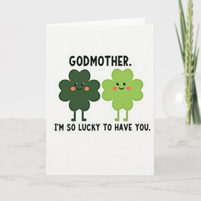 Lucky Godmother Love Card Kort (Framsida)