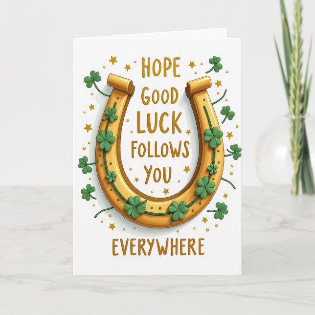 Lucky Golden Horseshoe-kort Kort (Framsida)