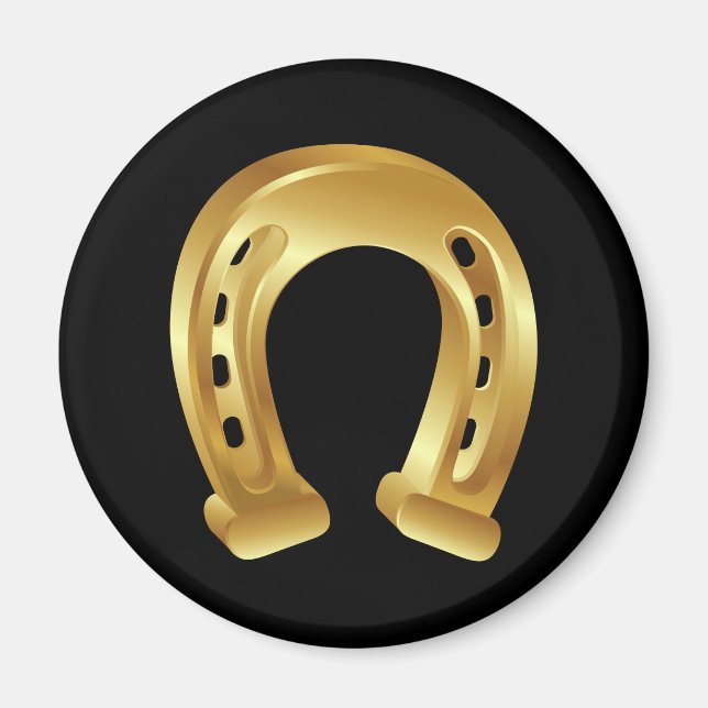 Lucky Golden horseshoe Magnet (Framsidan)