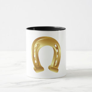 Lucky Golden horseshoe Mugg