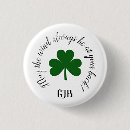 Lucky Golf Button Pin Irish Quote Knapp