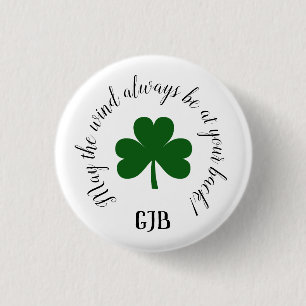 Lucky Golf Button Pin Irish Quote Knapp