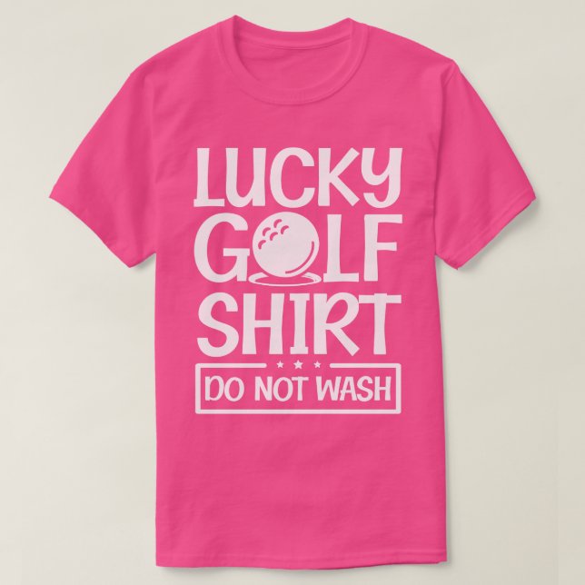 Lucky Golf klubb-kursen för idrottsgåva T Shirt (Design framsida)