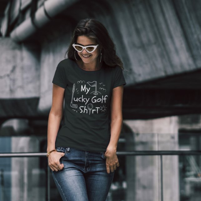 Lucky Golf Shirt Doodle T Shirt (Skapare uppladdad)