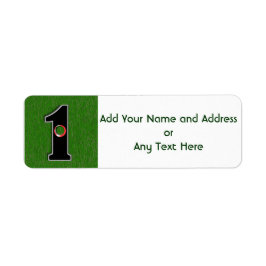 Lucky Golfer Returadress Etikett