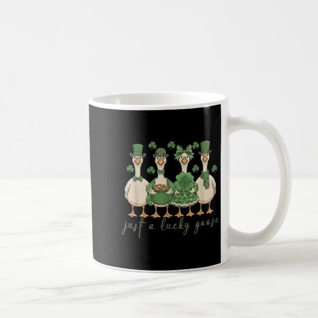 Lucky Goose Patricks Day 2026 Roligt Present T-Shi Kaffemugg (Höger)