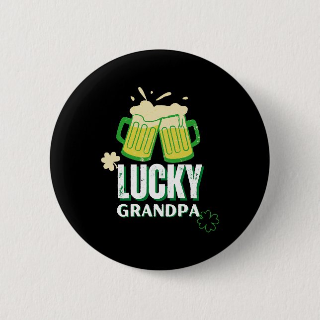 Lucky Grandpa St Patrick s Day Knapp (Framsida)